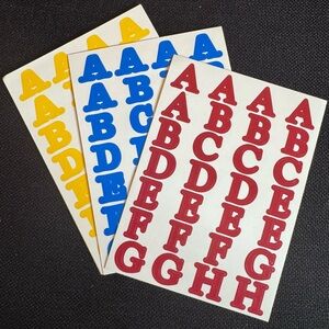 Creative Memories All Caps Alphabet Sets for Scrapbooking Lot of 5